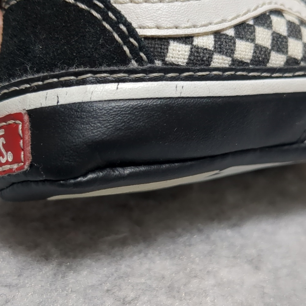 Vans Old Skool Checkerboard Infant Soft Slip On Shoes Size 2 - Picture 5 of 8